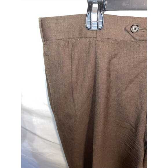 Brooks Brothers Saxxon Men’s Dress Pants Size 34x29 Brown Business Formal Party - Picture 5 of 12